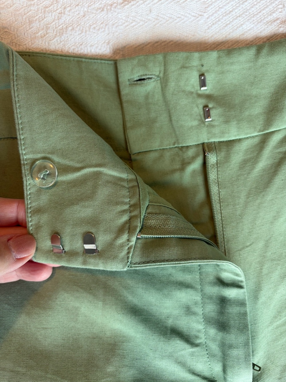 High waisted cotton dressed bermudas NWOT - Picture 6 of 10